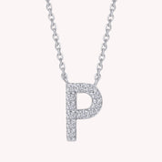 AFFY Moissanite Diamond Alphabet's Letter's Necklaces