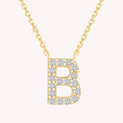 AFFY Moissanite Diamond Alphabet's Letter's Necklaces