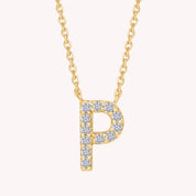 AFFY Moissanite Diamond Alphabet's Letter's Necklaces