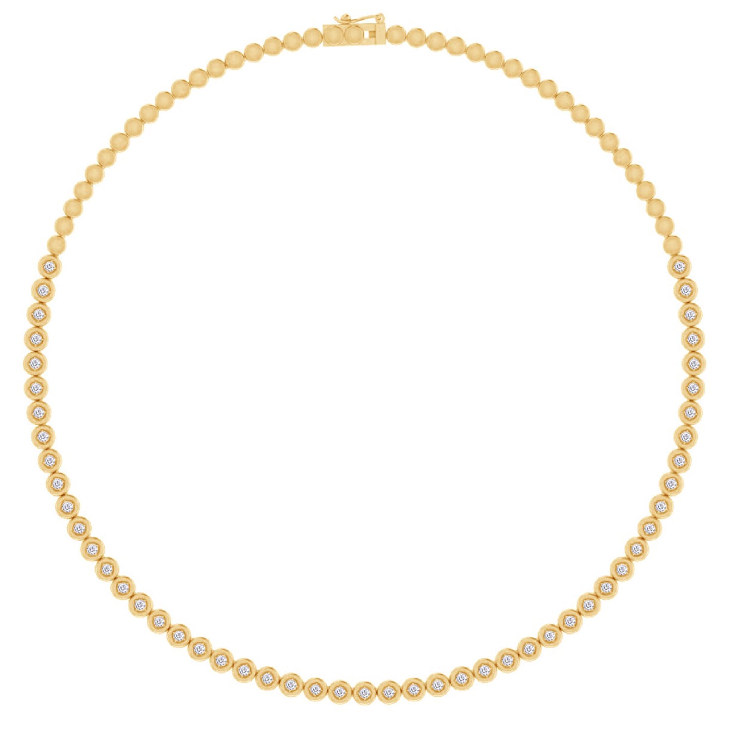 Lab Created Moissanite 1.76 Cttw Tennis Choker Necklace