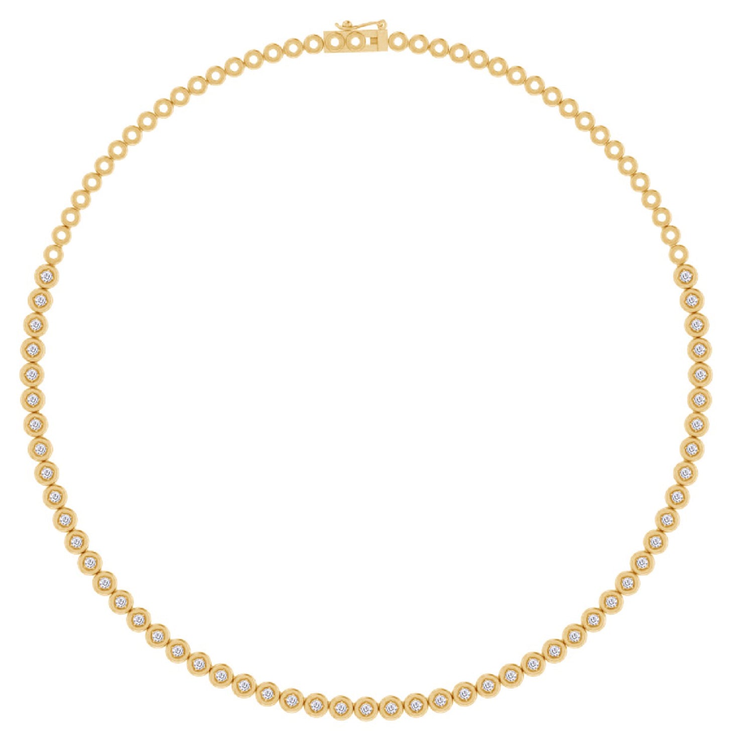 Lab Created Moissanite 5MM Width Tennis Choker Necklace