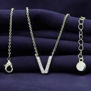 AFFY Moissanite Diamond Alphabet's Letter's Necklaces