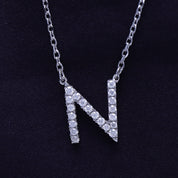 AFFY Moissanite Diamond Alphabet's Letter's Necklaces