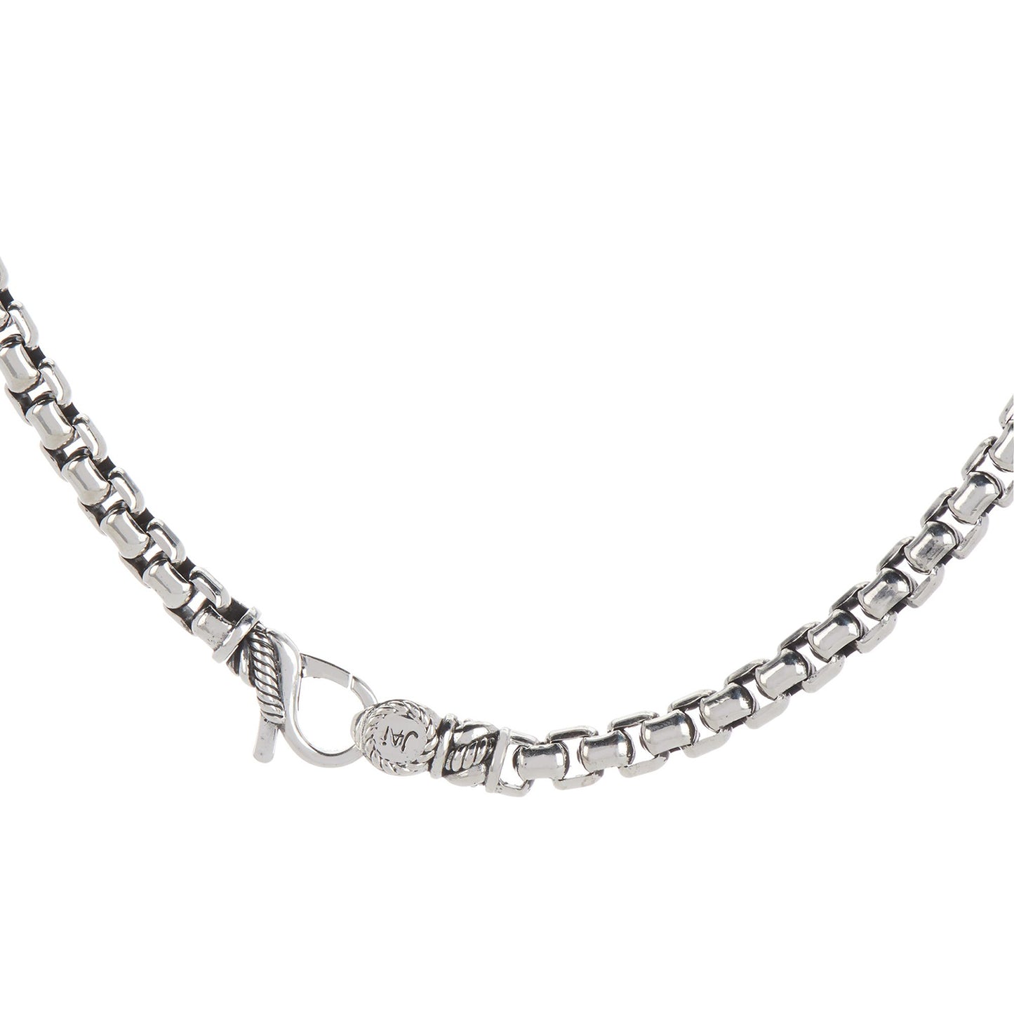 JAI Sterling Silver 5.3mm Box Chain  20" Necklace 60.2g