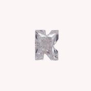 Initial Letter Alphabet White Lab Created Moissanite Loose Gemstone