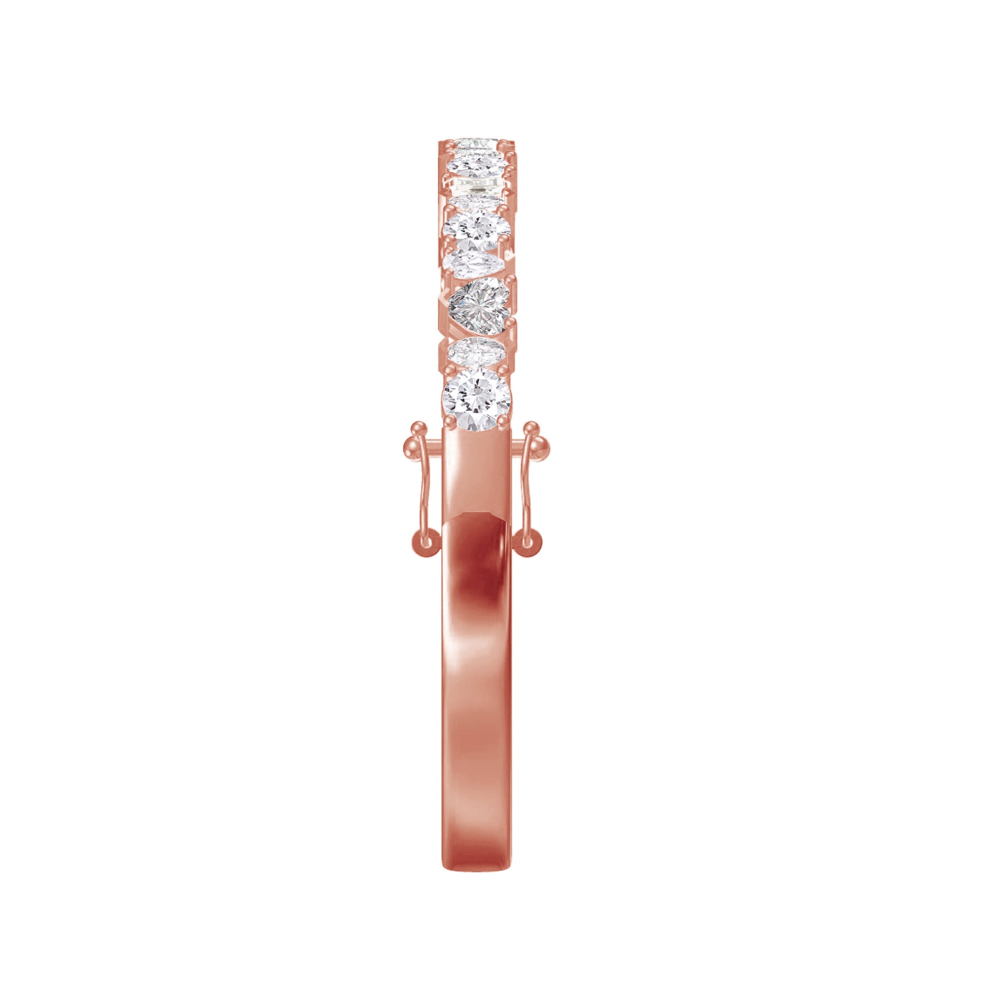 Multi Shape Lab Created Moissanite Bangle Bracelet