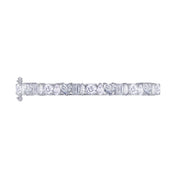 Multi Shape Lab Created Moissanite Bangle Bracelet
