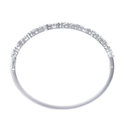 Multi Shape Lab Created Moissanite Bangle Bracelet
