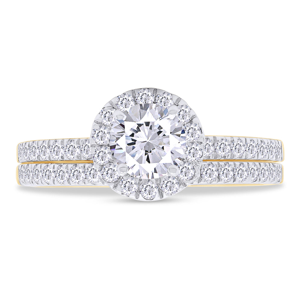 
                      
                        1 1/10 Carat Round Shape IGI Certified Lab Grown Diamond Halo Bridal Set Engagement Ring For Women In 10K Or 14K Solid Gold Jewelry (1.10 Cttw)
                      
                    