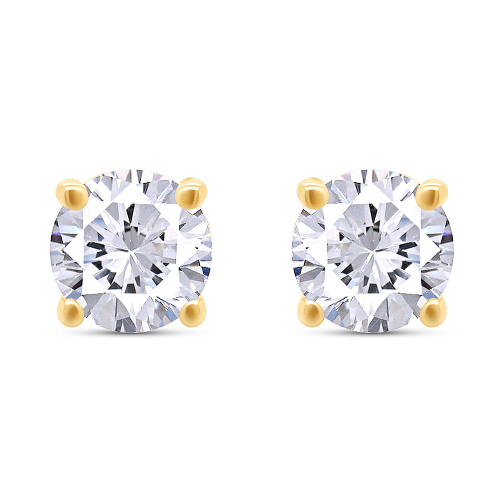 
                      
                        7.5MM Round Lab Created Moissanite Diamond Solitaire Stud Earrings for Women In 925 Sterling Silver
                      
                    