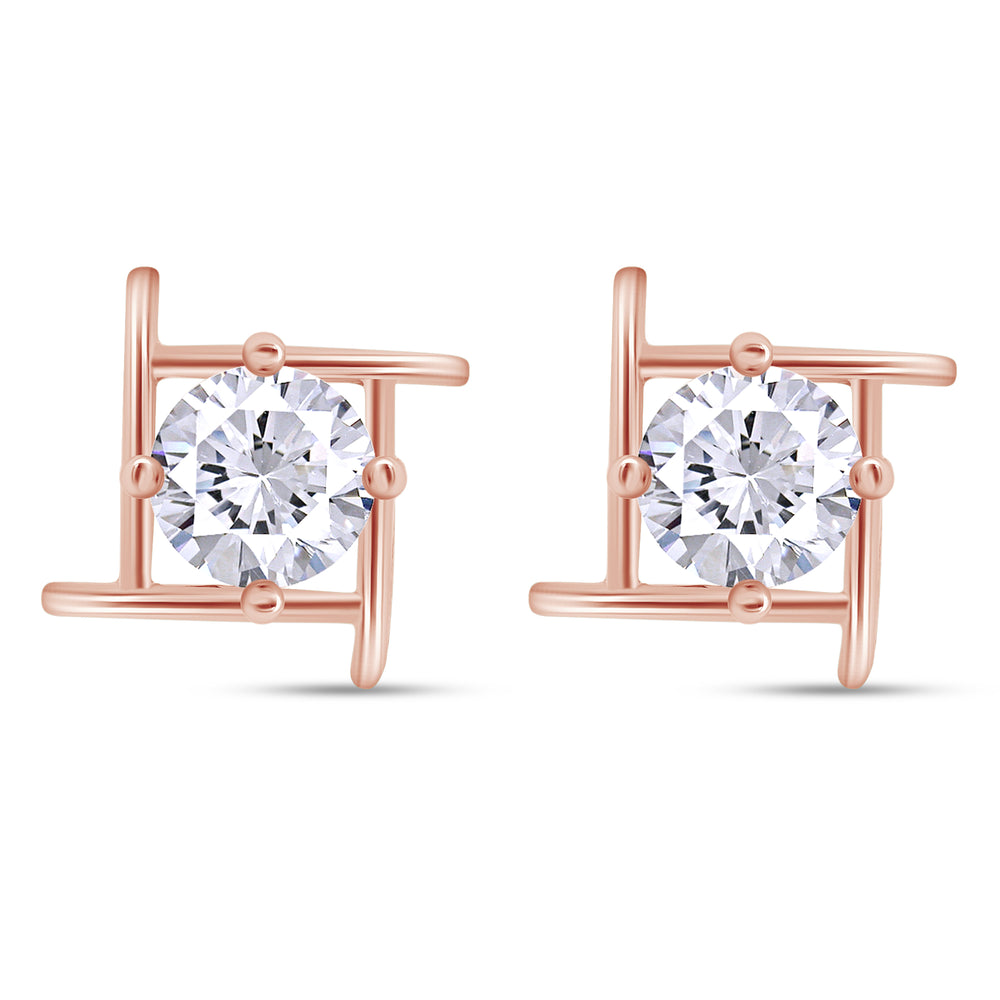 
                      
                        6MM Round Lab Created Moissanite Diamond Solitaire Stud Earrings For Women In 925 Sterling Silver
                      
                    