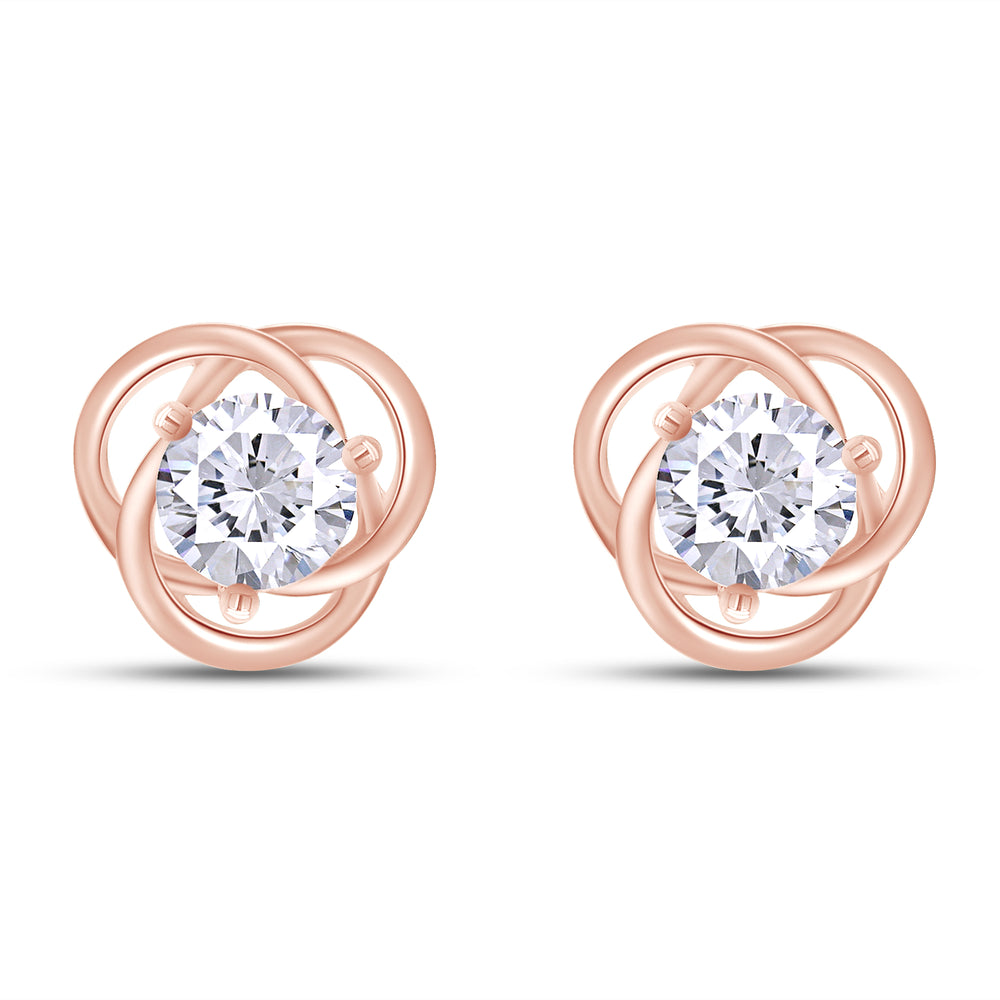 
                      
                        6MM Round Lab Created Moissanite Diamond Solitaire Love Knot Stud Earrings In 925 Sterling Silver
                      
                    