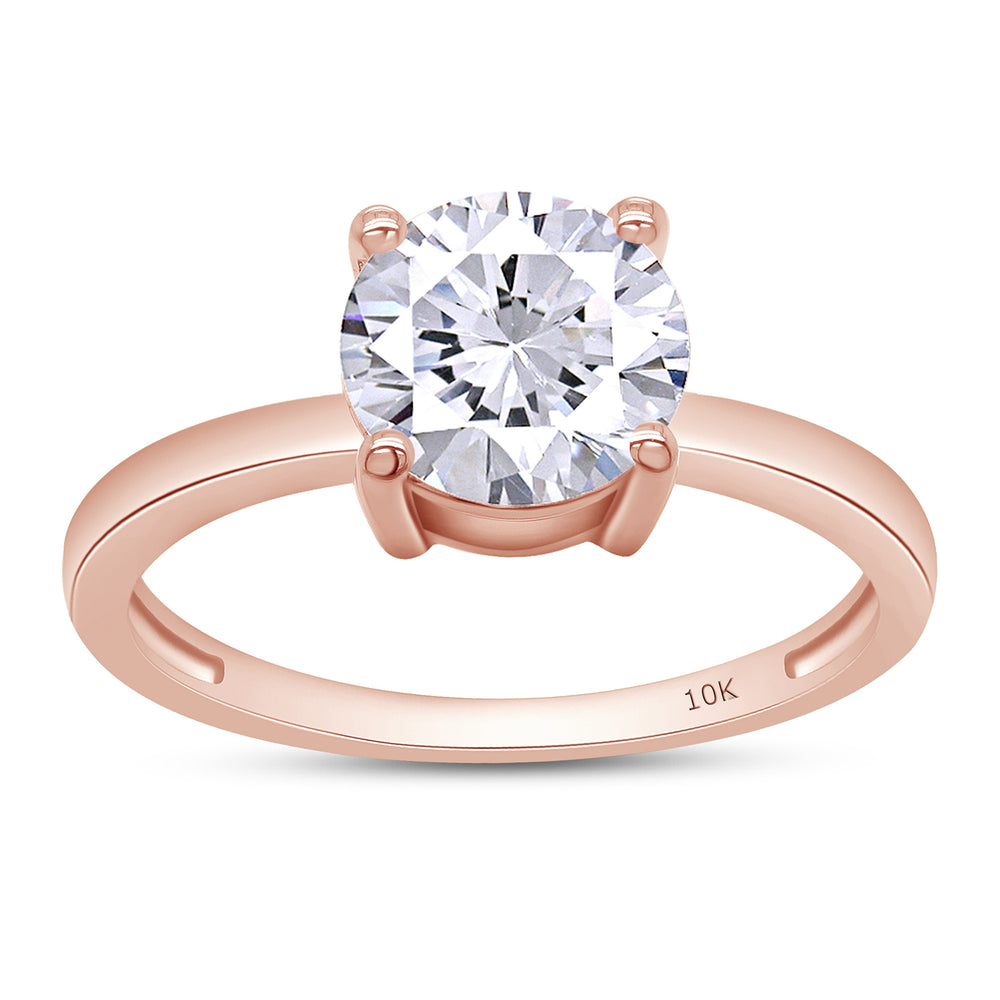 
                      
                        7.5MM Round Cut Lab Created Moissanite Diamond Engagement Ring In 10K Or 14K Solid Gold (1.50 Cttw)
                      
                    