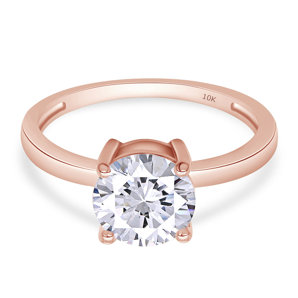 
                      
                        7.5MM Round Cut Lab Created Moissanite Diamond Engagement Ring In 10K Or 14K Solid Gold (1.50 Cttw)
                      
                    