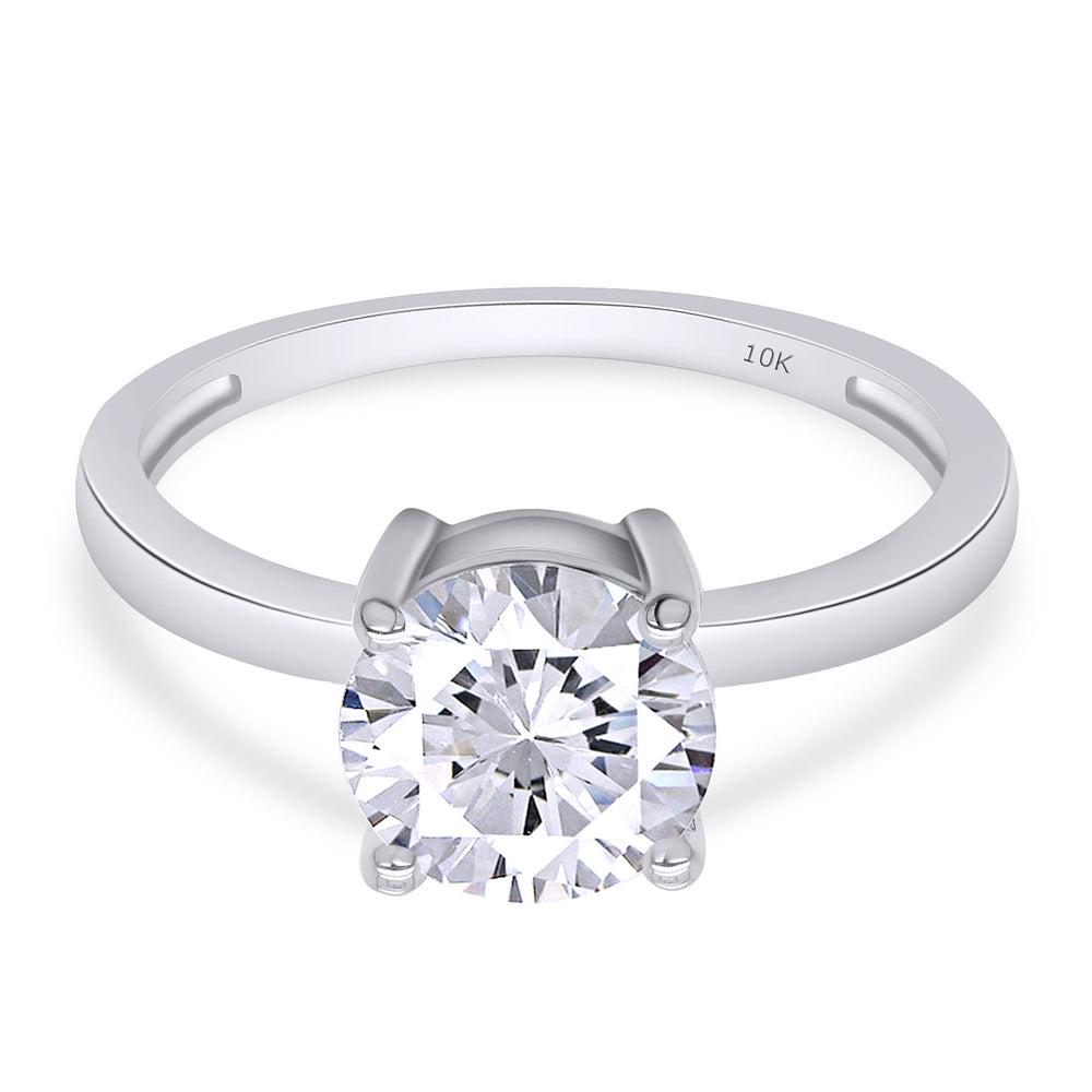 
                      
                        7.5MM Round Cut Lab Created Moissanite Diamond Engagement Ring In 10K Or 14K Solid Gold (1.50 Cttw)
                      
                    