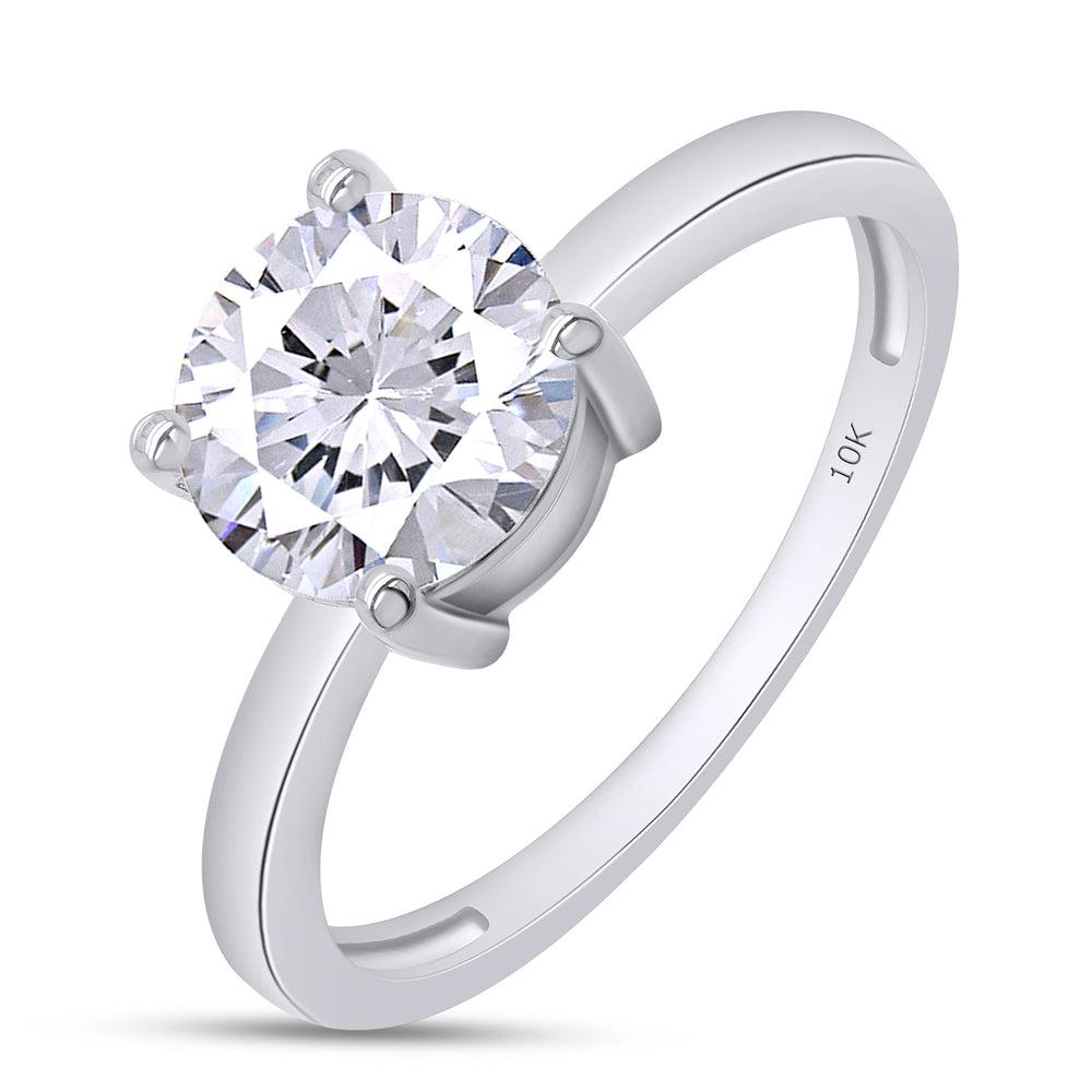 
                      
                        7.5MM Round Cut Lab Created Moissanite Diamond Engagement Ring In 10K Or 14K Solid Gold (1.50 Cttw)
                      
                    