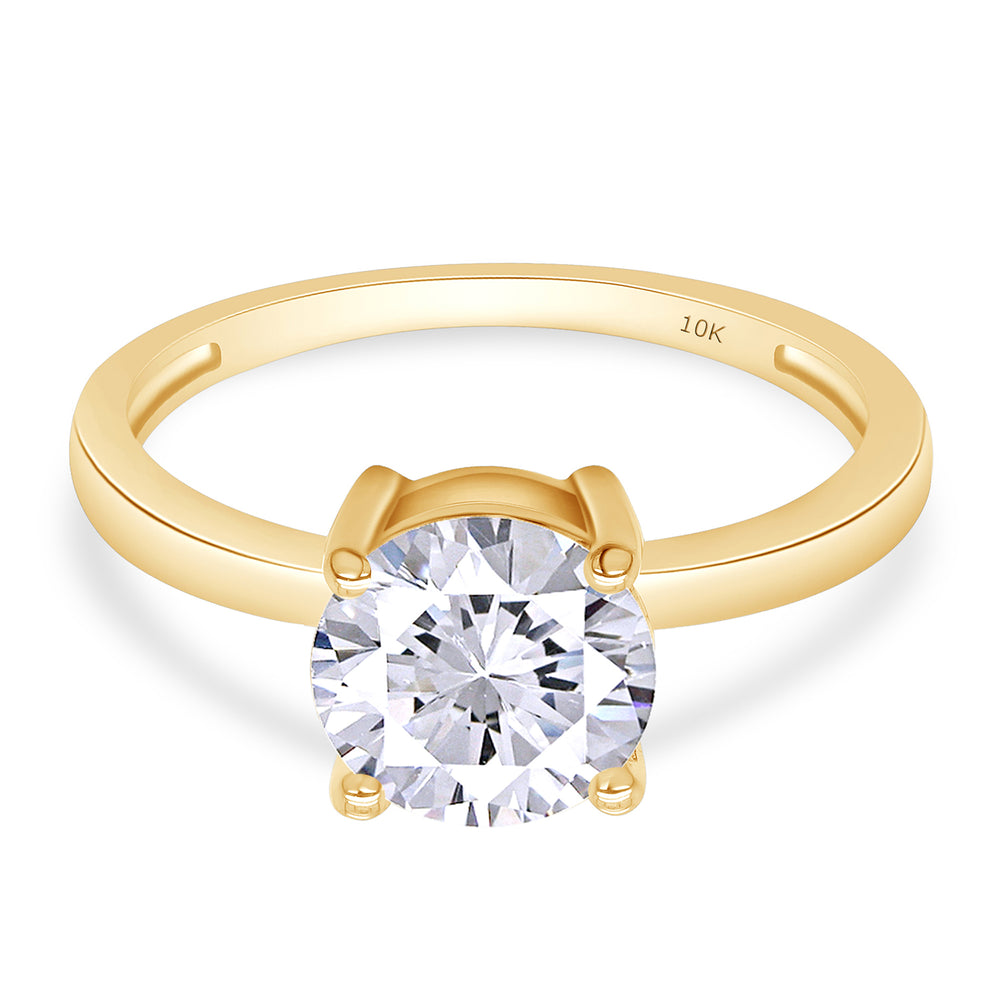 
                      
                        7.5MM Round Cut Lab Created Moissanite Diamond Engagement Ring In 10K Or 14K Solid Gold (1.50 Cttw)
                      
                    