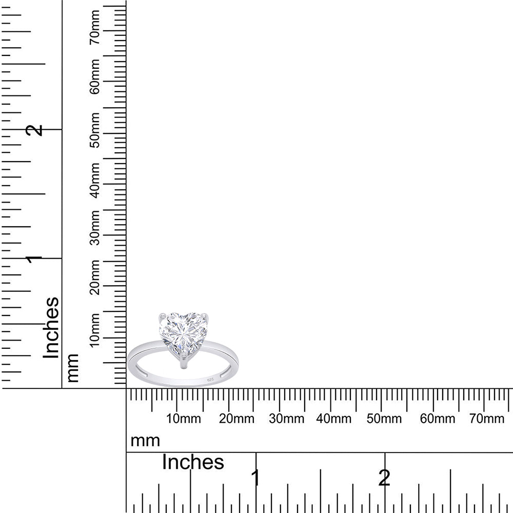 
                      
                        1 3/4 Carat 8MM Heart Lab Created Moissanite Diamond Solitaire Ring For Womens In 925 Sterling Silver (1.75 Cttw)
                      
                    