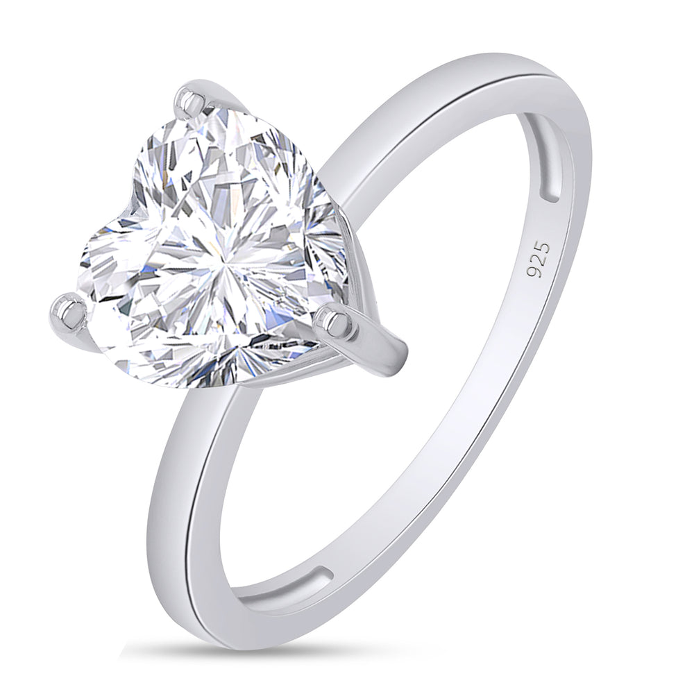 
                      
                        1 3/4 Carat 8MM Heart Lab Created Moissanite Diamond Solitaire Ring For Womens In 925 Sterling Silver (1.75 Cttw)
                      
                    