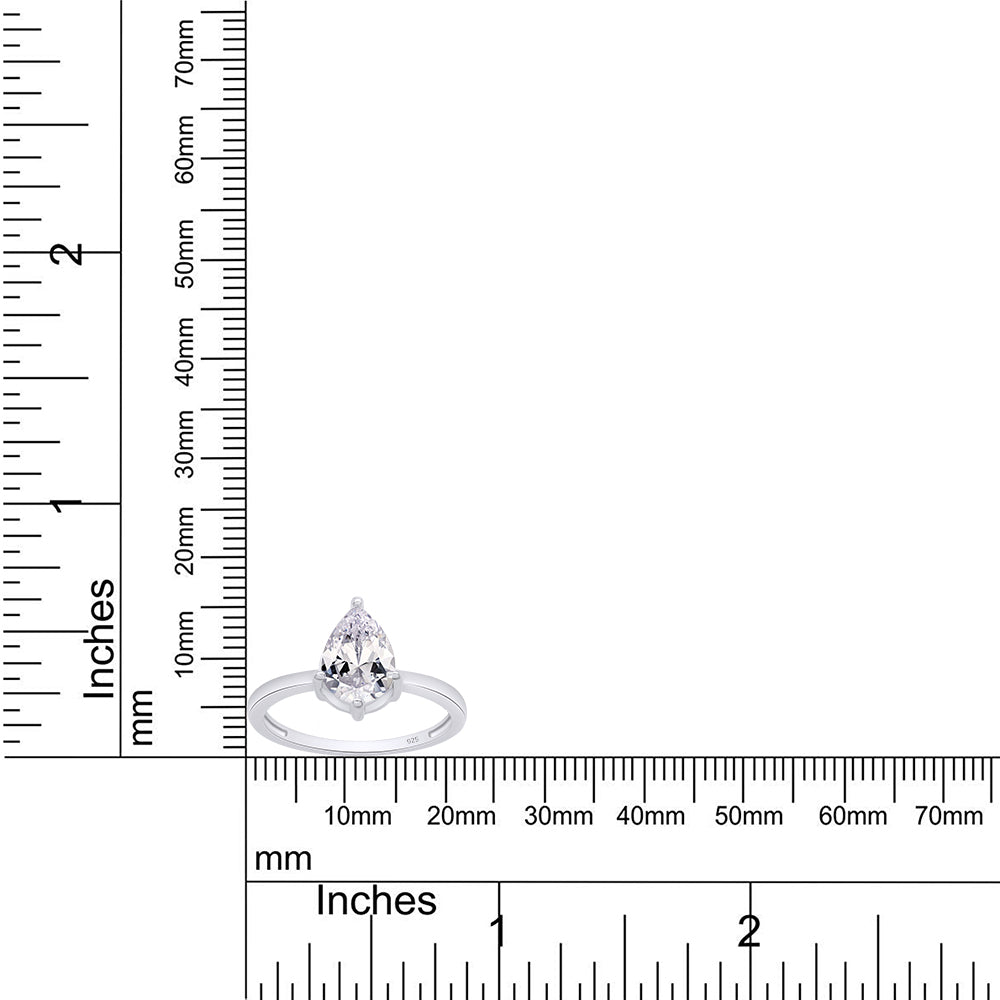 
                      
                        9X7MM Pear Cut Lab Created Moissanite Diamond Engagement Ring In 925 Sterling Silver Or 10K & 14K Solid Gold (1.40 Cttw)
                      
                    