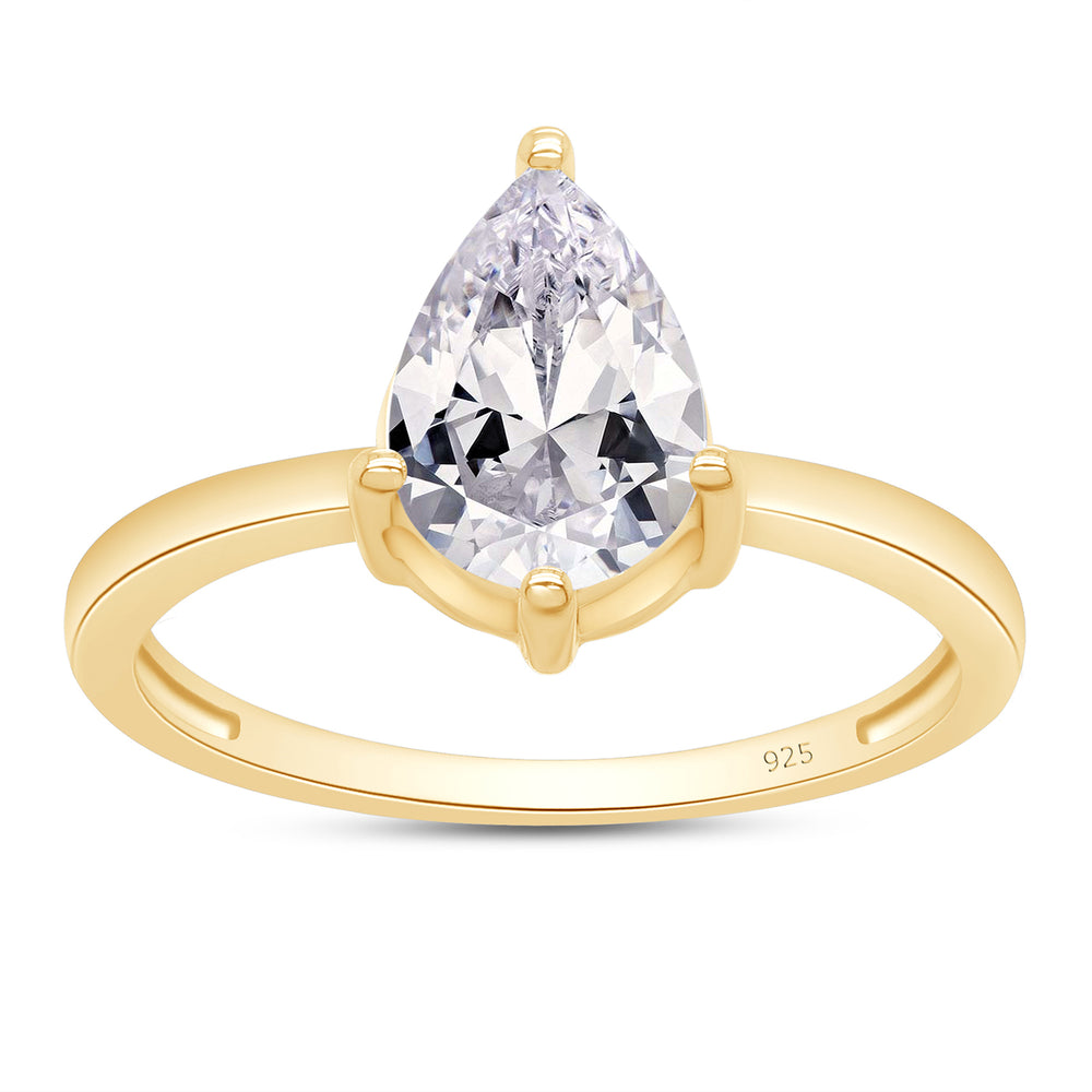 
                      
                        9X7MM Pear Cut Lab Created Moissanite Diamond Engagement Ring In 925 Sterling Silver Or 10K & 14K Solid Gold (1.40 Cttw)
                      
                    