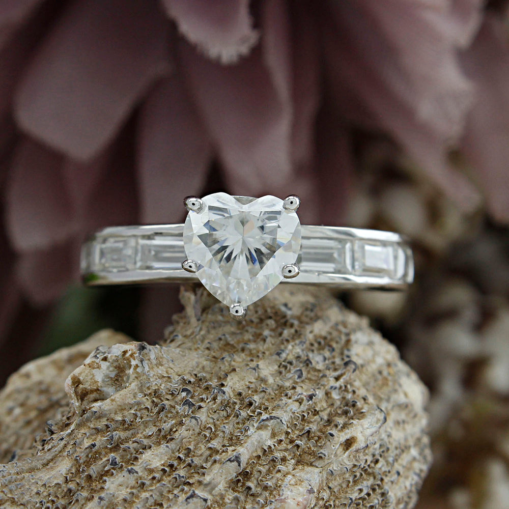 
                      
                        7MM Heart Cut Lab Created Moissanite Diamond Promise Ring In 925 Sterling Silver (2.50 Cttw)
                      
                    