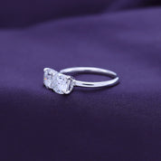 Toi Et Moi Round & Cushion Cut 2-Stone Engagement Ring