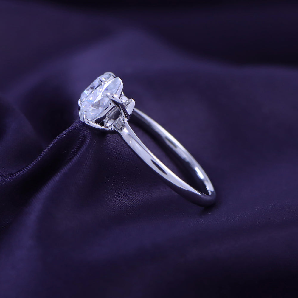 
                      
                        1.75 Carat Pear & Cushion Cut Lab Created Moissanite Diamond Toi Et Moi 2-Stone Engagement Ring In 925 Sterling Silver
                      
                    