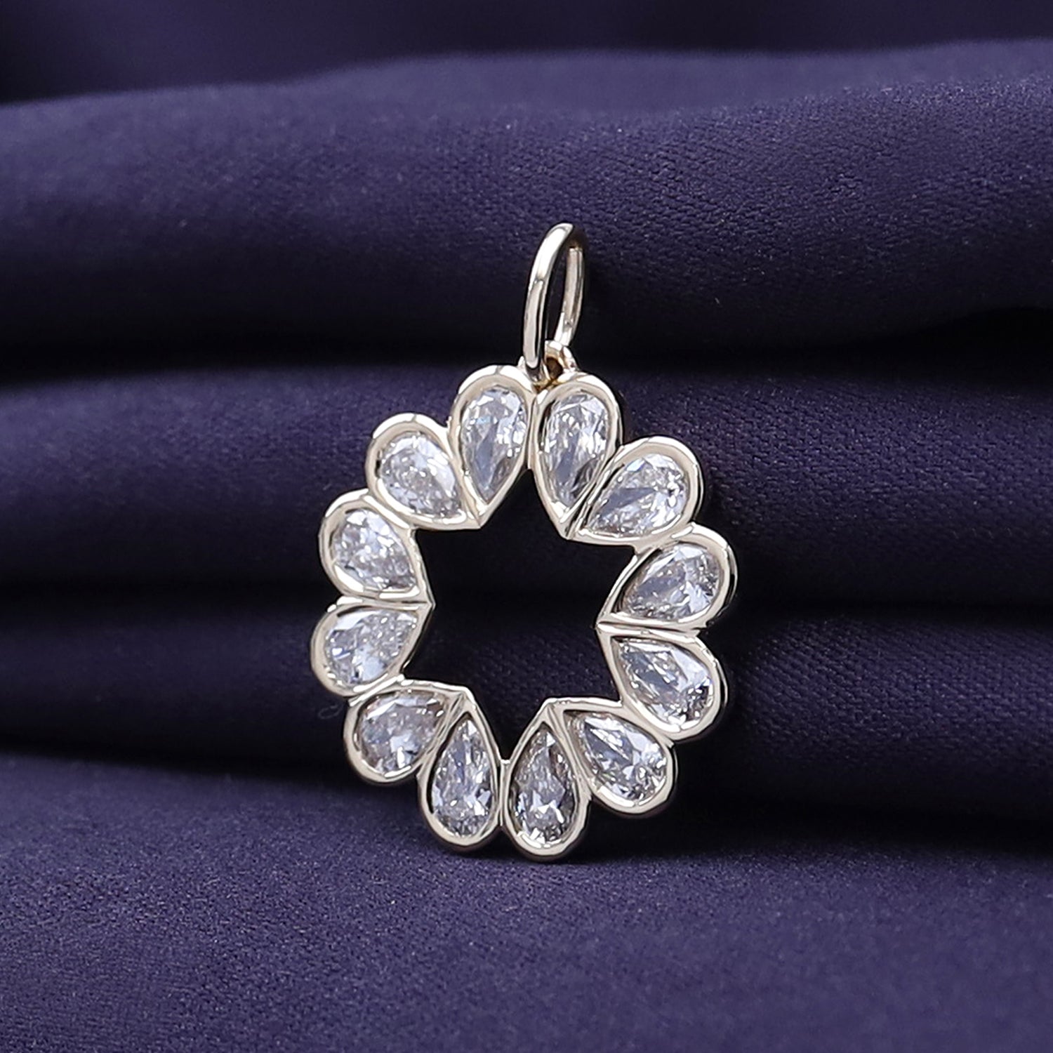 Heart Dainty Moissanite Charm Pendant