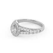 IGI Certified Lab Diamond Teardrop Solitaire Ring