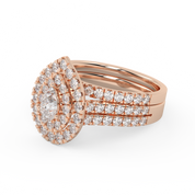 IGI Certified Pear and Round Bridal Set