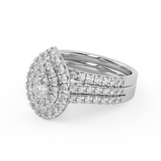 IGI Certified Pear and Round Bridal Set