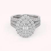IGI Certified Pear and Round Bridal Set