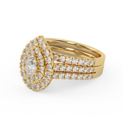 IGI Certified Pear and Round Bridal Set