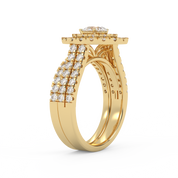 IGI Certified Pear and Round Bridal Set
