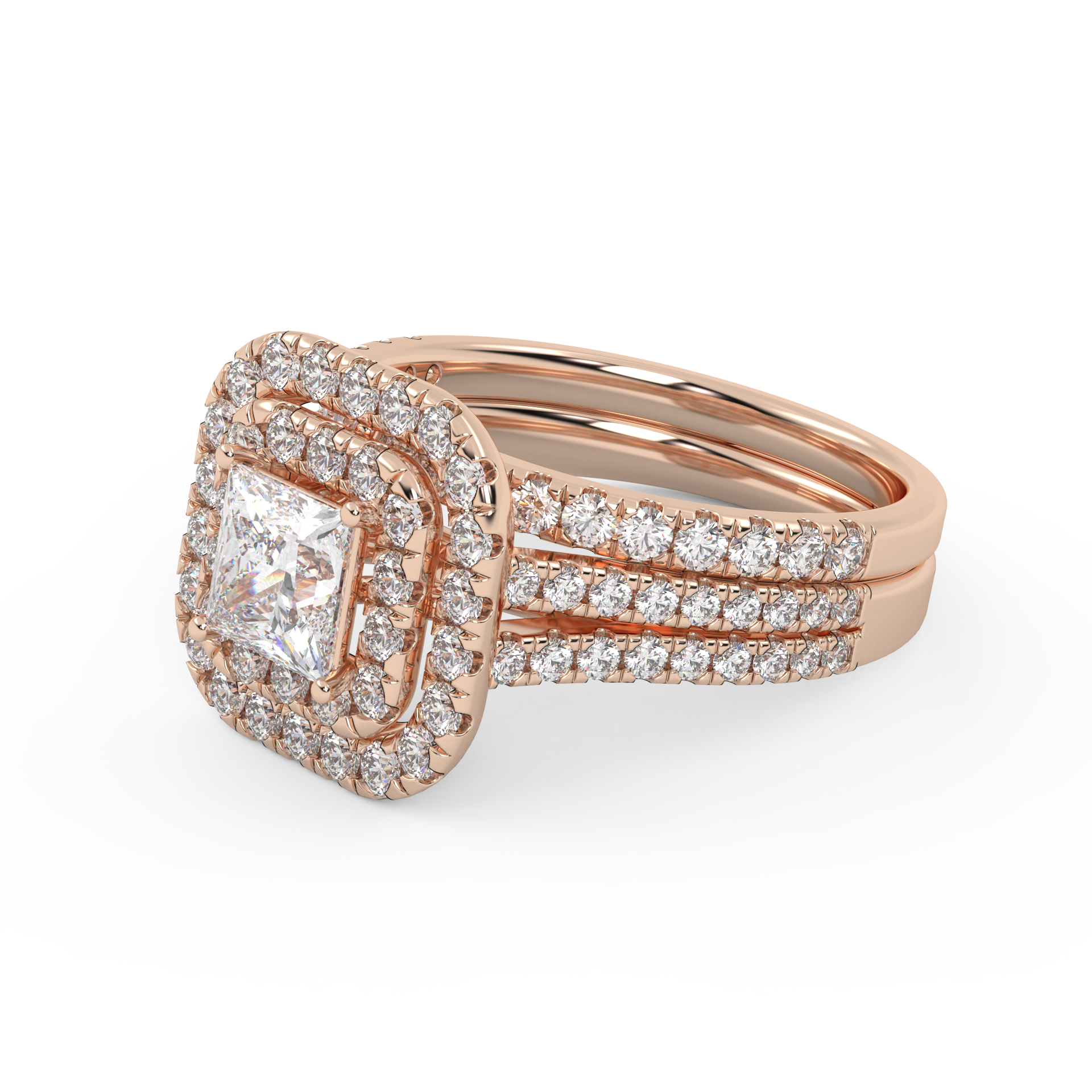 Heirloom IGI Certified Diamond Bridal Set