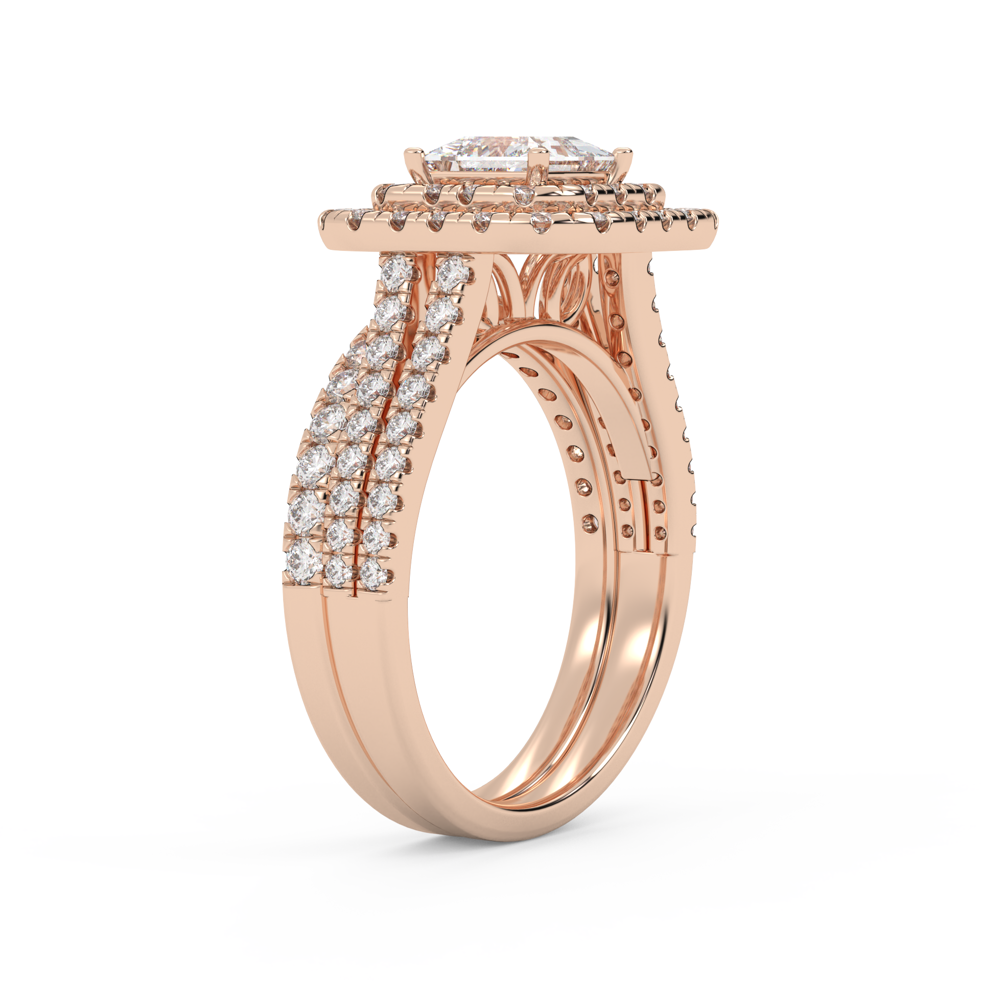 Heirloom IGI Certified Diamond Bridal Set
