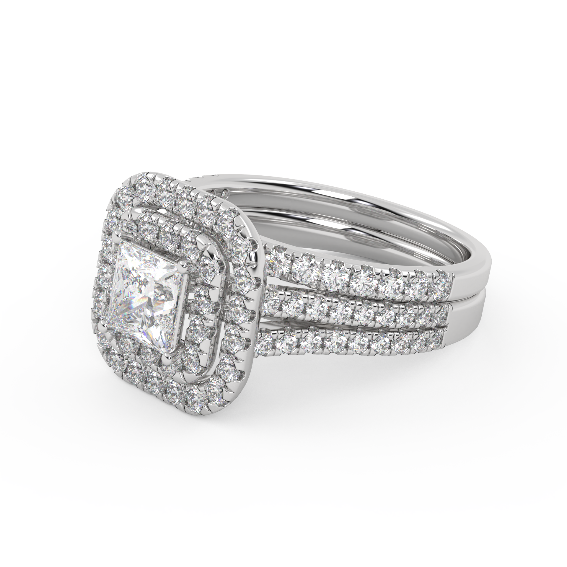 Heirloom IGI Certified Diamond Bridal Set