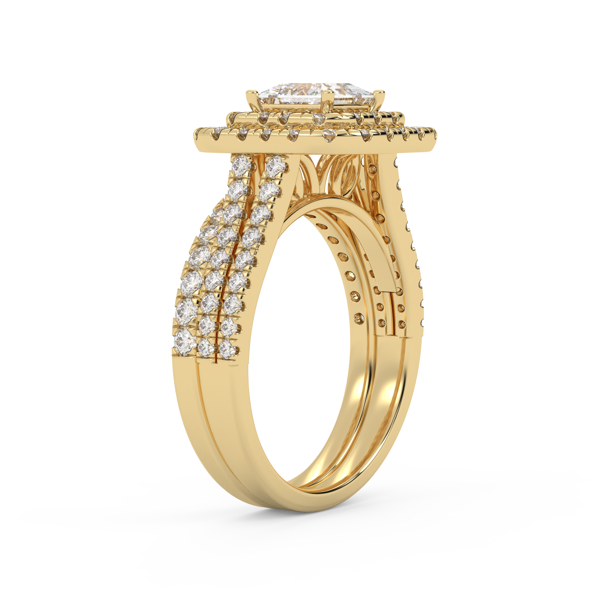 Heirloom IGI Certified Diamond Bridal Set