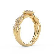 IGI 0.75 Carat Lab Diamond Infinity Halo Bridal Set Ring