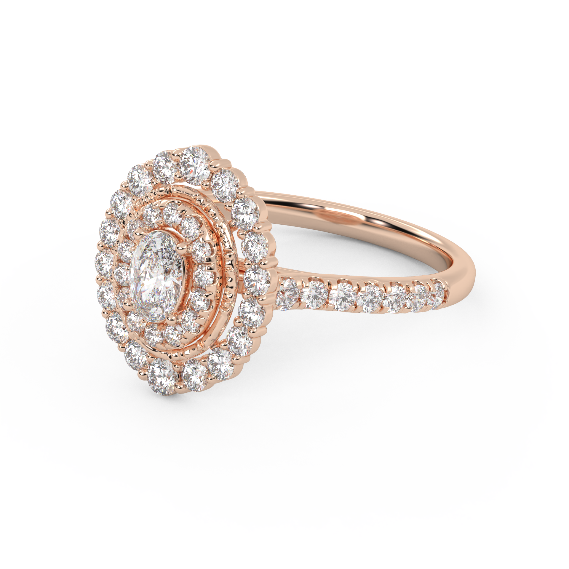 IGI Certified Cluster Diamond Ring