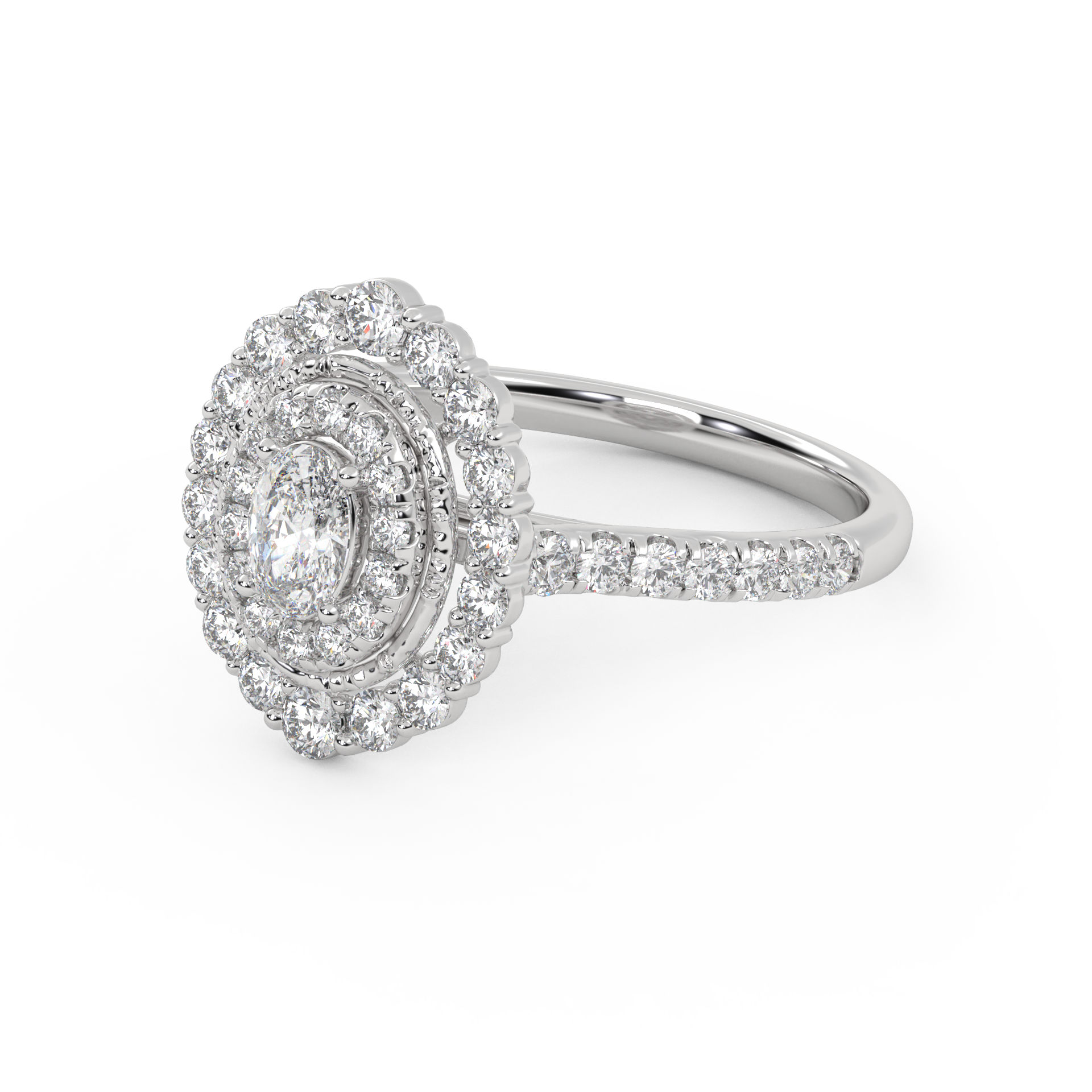 IGI Certified Cluster Diamond Ring