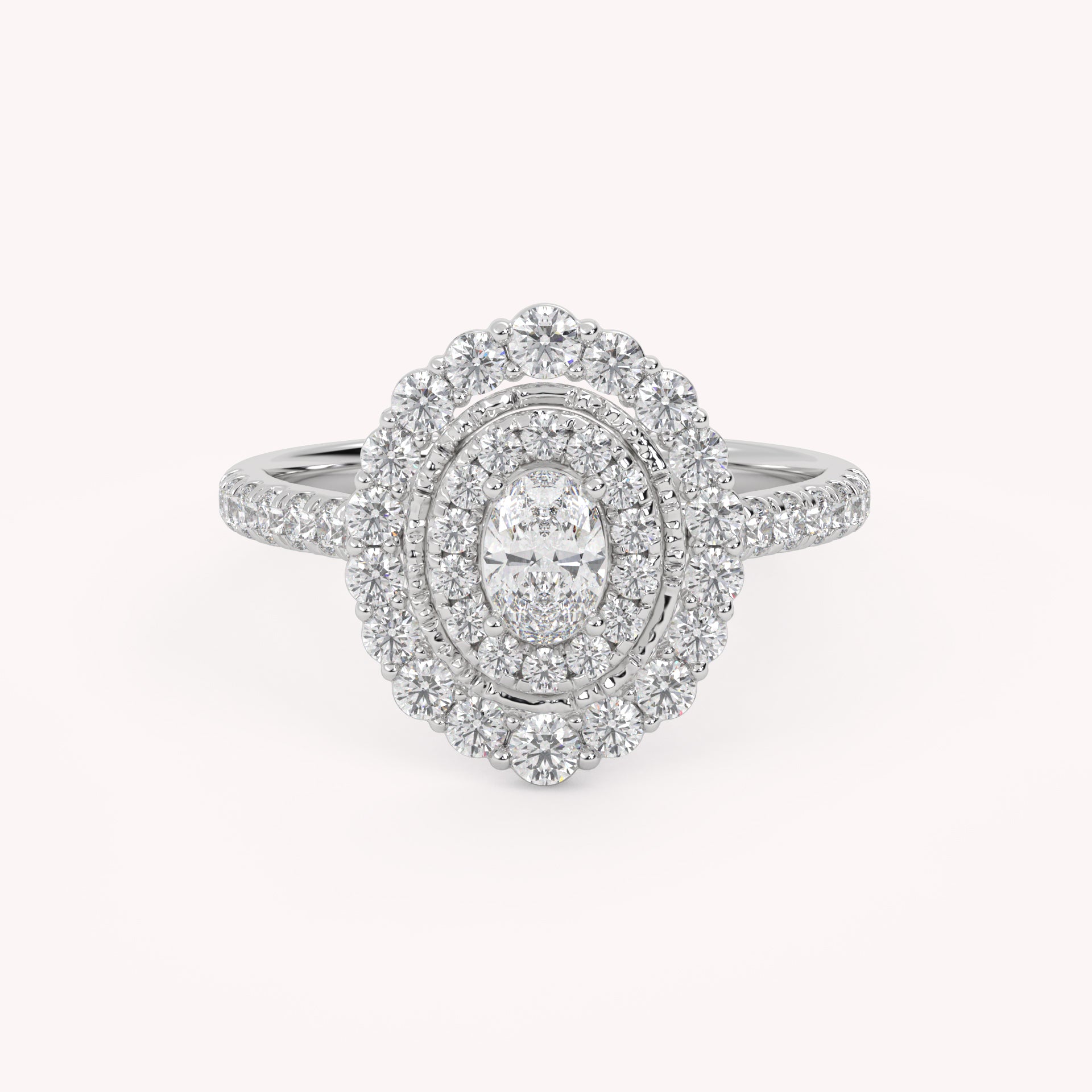 IGI Certified Cluster Diamond Ring