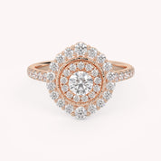 IGI Certified Round Lab Diamond Ring