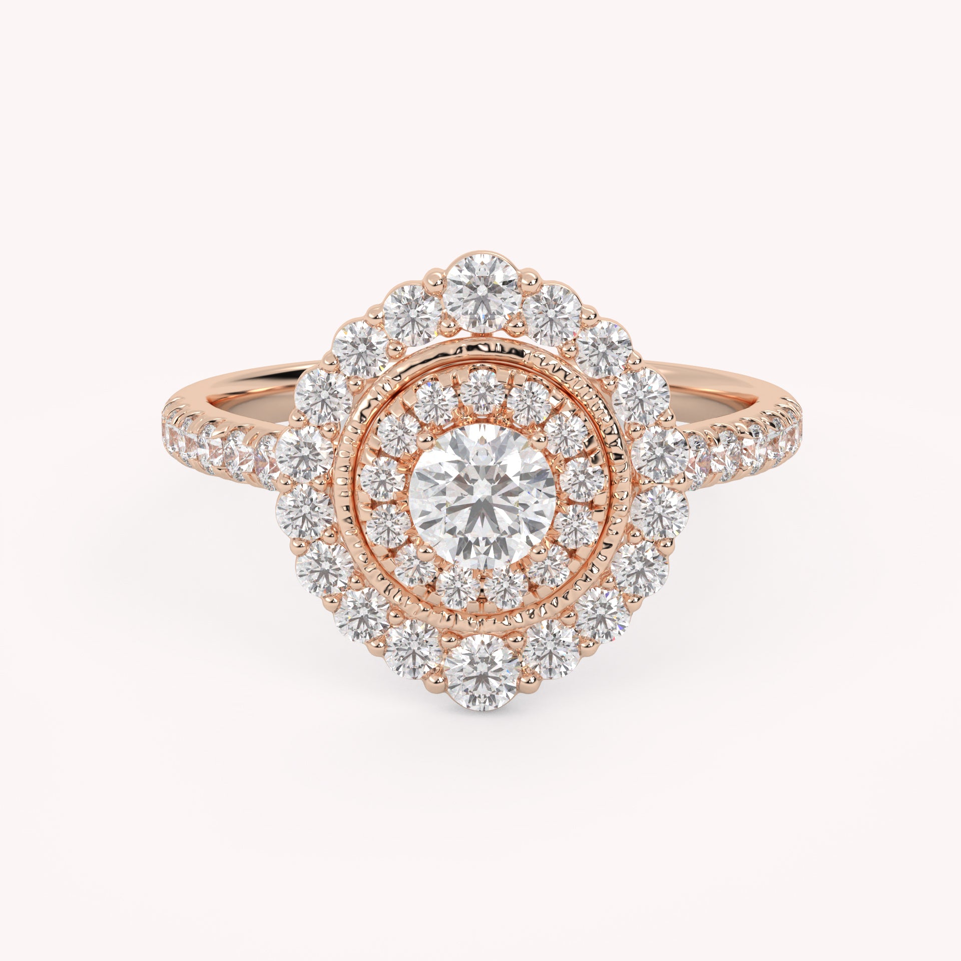 IGI Certified Round Lab Diamond Ring