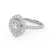 IGI Certified Round Lab Diamond Ring