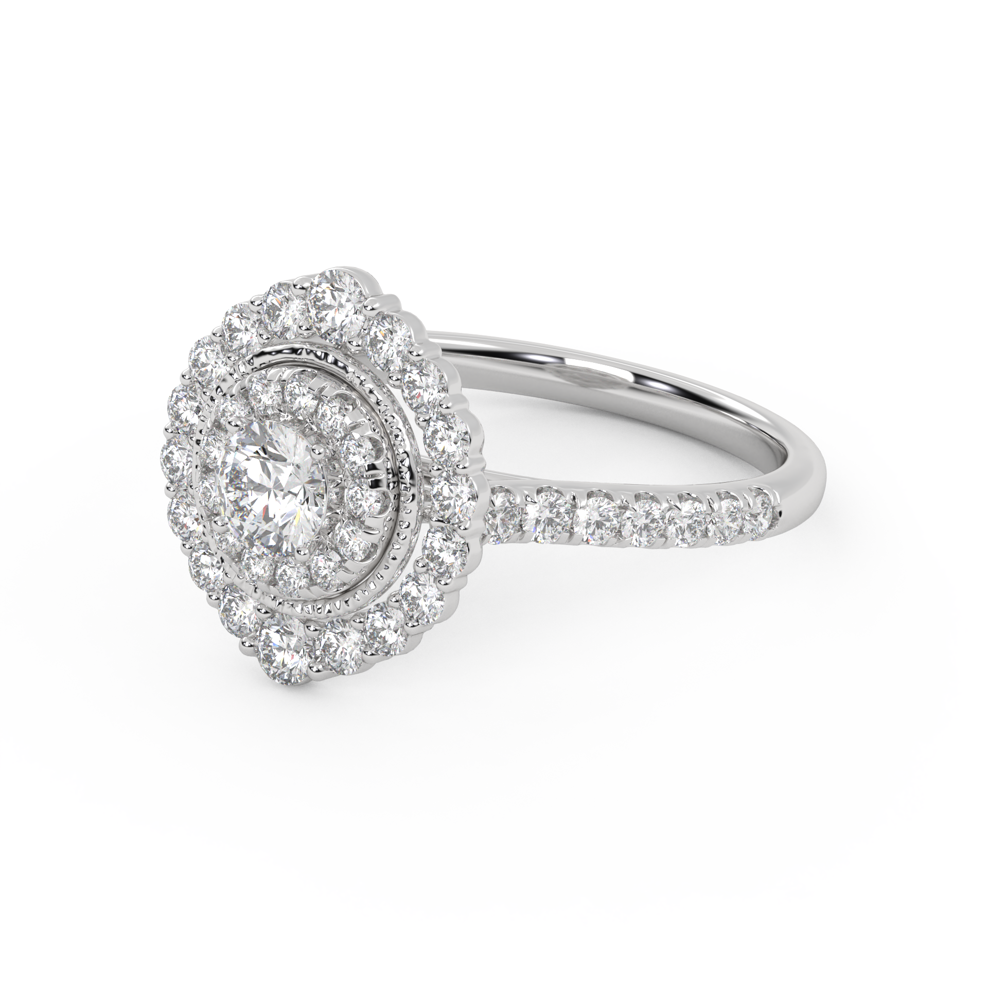 IGI Certified Round Lab Diamond Ring