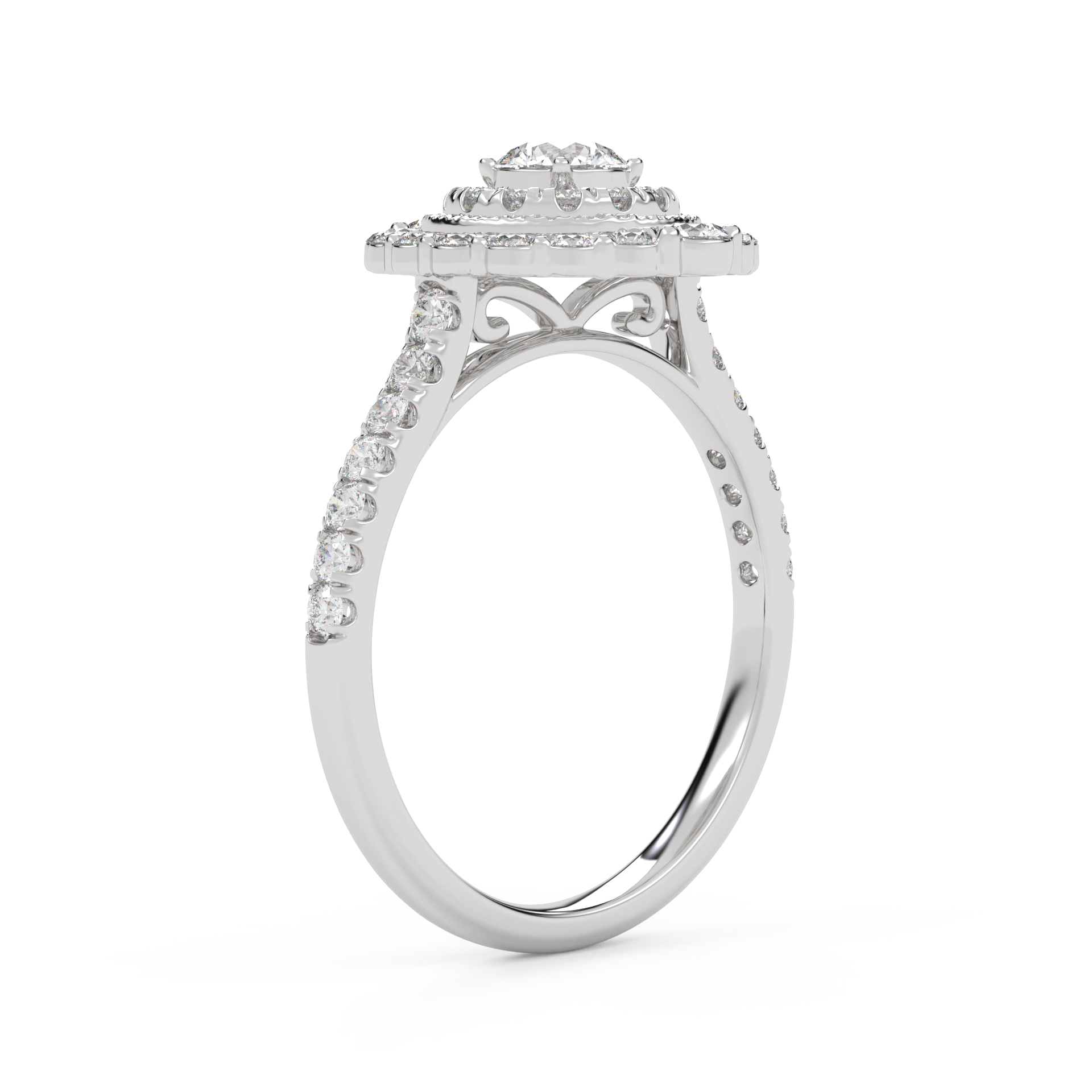 IGI Certified Round Lab Diamond Ring