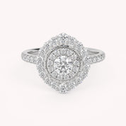 IGI Certified Round Lab Diamond Ring