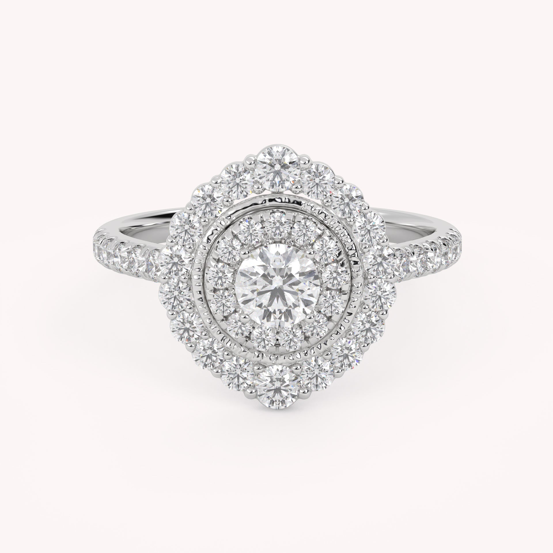 IGI Certified Round Lab Diamond Ring